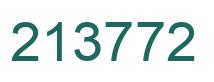 Number 213772 green image