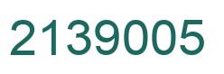 Número 2139005 imagen verde
