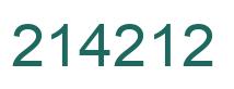 Número 214212 imagen verde