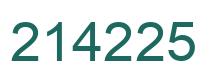 Número 214225 imagen verde