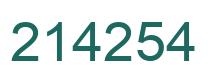Número 214254 imagen verde