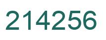 Número 214256 imagen verde