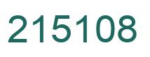 Number 215108 green image