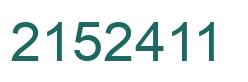 Número 2152411 imagen verde