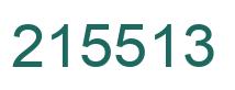 Número 215513 imagen verde