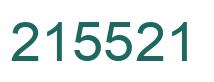 Número 215521 imagen verde