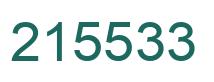 Número 215533 imagen verde