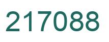 Number 217088 green image