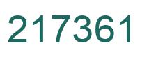 Número 217361 imagen verde