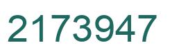 Número 2173947 imagen verde