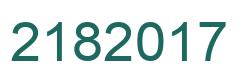 Number 2182017 green image