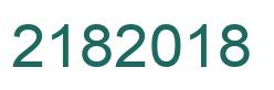 Number 2182018 green image