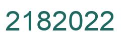 Number 2182022 green image