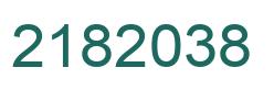 Number 2182038 green image