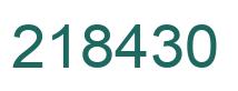 Número 218430 imagen verde
