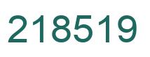 Número 218519 imagen verde
