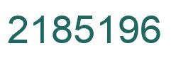 Número 2185196 imagen verde