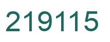 Number 219115 green image