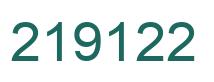 Number 219122 green image