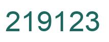Number 219123 green image