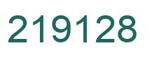 Number 219128 green image