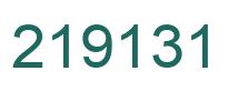 Number 219131 green image