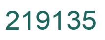 Number 219135 green image