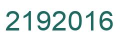 Number 2192016 green image