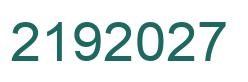 Número 2192027 imagen verde