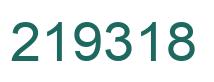 Number 219318 green image