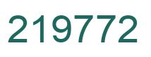 Number 219772 green image