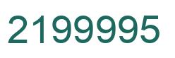 Número 2199995 imagen verde