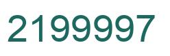 Número 2199997 imagen verde