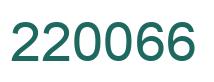 Number 220066 green image