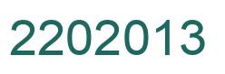 Number 2202013 green image