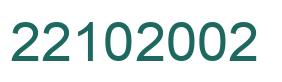 Number 22102002 green image