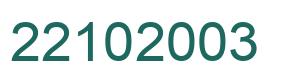 Number 22102003 green image