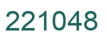 Number 221048 green image