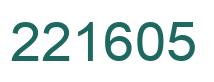 Número 221605 imagen verde
