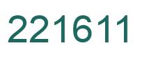 Número 221611 imagen verde