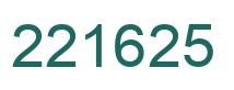 Número 221625 imagen verde