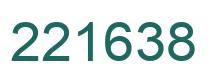 Number 221638 green image