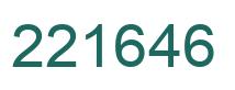 Número 221646 imagen verde