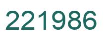 Number 221986 green image