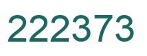 Number 222373 green image
