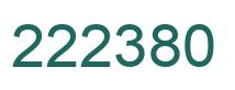 Number 222380 green image