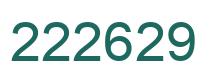 Number 222629 green image