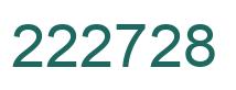 Number 222728 green image
