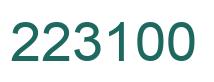 Número 223100 imagen verde