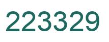 Number 223329 green image